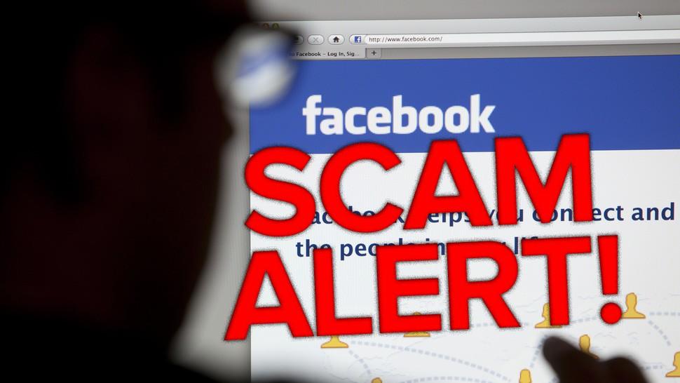 Facebook login scam warning